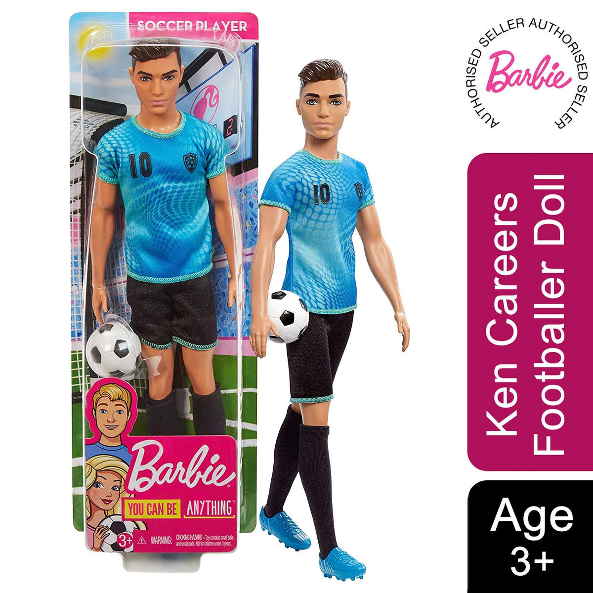 Barbie ken career doll soccer outlet player