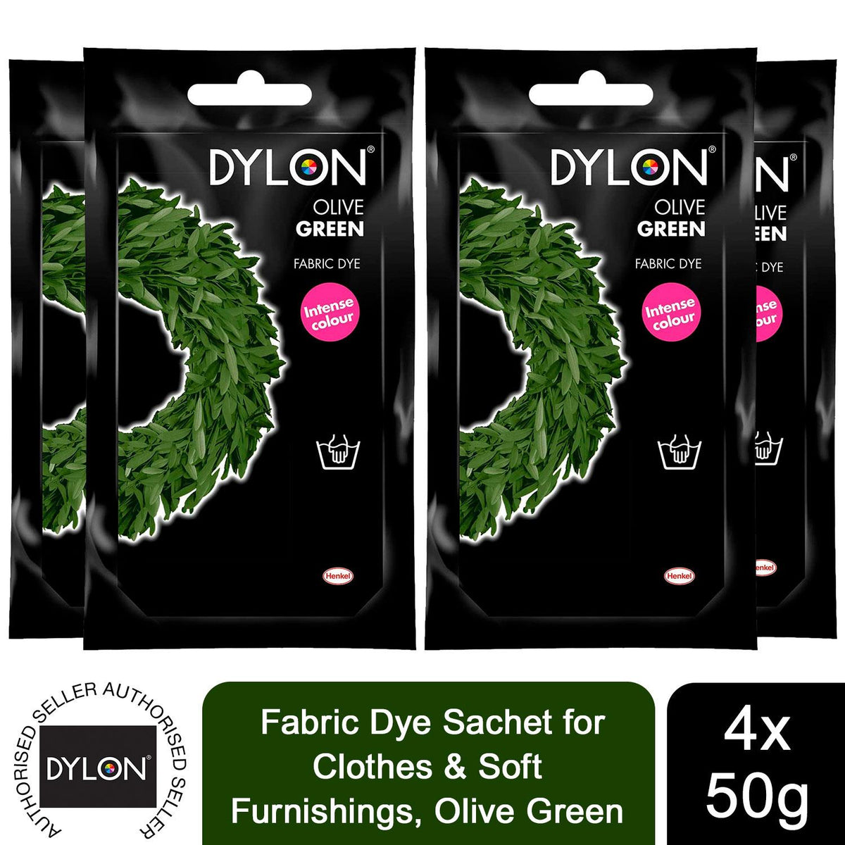 DYLON Olive Green Hand Fabric Dye 3 Pack