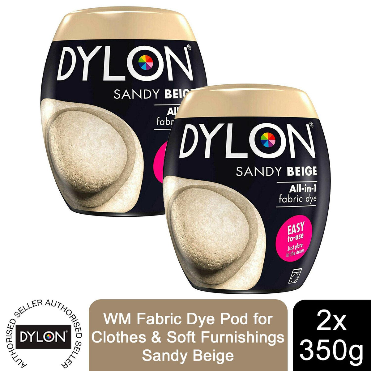 Dylon Wash and Dye, Fabric Dye for Clothes & Soft Furnishings