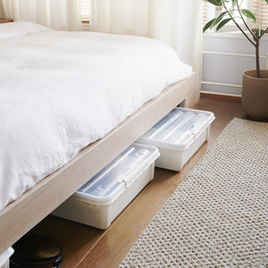 Smartstore Bedroller Underbed Storage Box with Transparent Foldable Lid, 60L