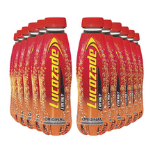 Load image into Gallery viewer, Lucozade Energy Original &amp; Orange Sparkling Energy Drink 3 Pack of 380ml