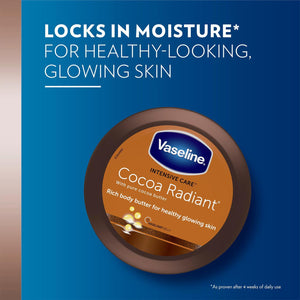 Vaseline Jelly Intensive Care Cocoa Radiant Moisture Rich Body Butter 250ml, 3pk