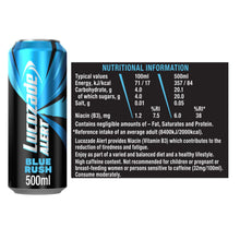 Load image into Gallery viewer, Lucozade Alert Blue Rush High Caffeine &amp; Vitamin B3 Energy Drink, 24x500ml