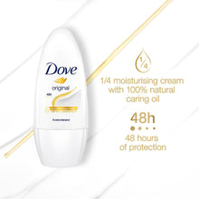 Load image into Gallery viewer, Dove Moisturising Cream Anti-Perspirant Roll-On, Original, 50ml