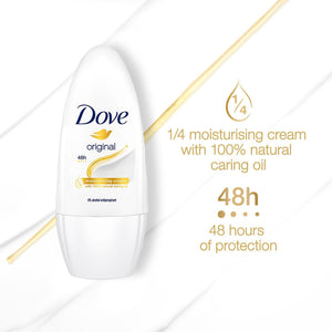 Dove Moisturising Cream Anti-Perspirant Roll-On, Original, 50ml