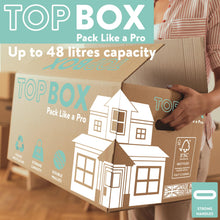 Load image into Gallery viewer, 10x Topbox Large 48 Litre Double Walled Moving and Storage Boxes