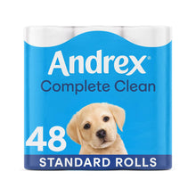 Load image into Gallery viewer, Andrex Toilet Roll Classic White Fragrance-Free 2 Ply Toilet Paper, 48 Rolls