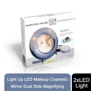 Envie Light Up LED Makeup Cosmetic Mirror Dual Side Magnifying
