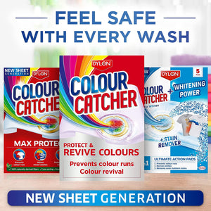 Dylon Colour Catcher 2in1 Protect & Revive Laundry Washes, 50 Sheets