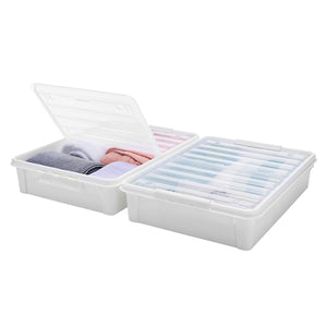 Smartstore Bedroller Underbed Storage Box with Transparent Foldable Lid, 60L