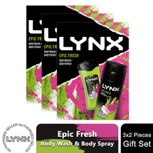 Load image into Gallery viewer, Lynx Epic Fresh Fresh Boost Body Wash and Body Spray 2pcs Gift Set for Him