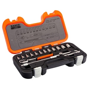 BAHCO S160 SOCKET SET 16PC 1/4IN DR