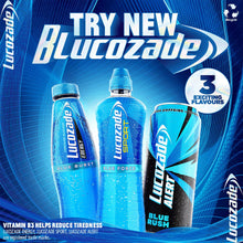 Load image into Gallery viewer, Lucozade Alert Blue Rush High Caffeine &amp; Vitamin B3 Energy Drink, 24x500ml