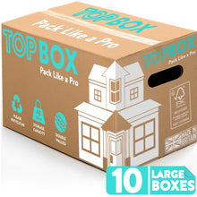 Load image into Gallery viewer, 10x Topbox Large 48 Litre Double Walled Moving and Storage Boxes