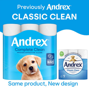 Andrex Toilet Roll Classic White Fragrance-Free 2 Ply Toilet Paper, 48 Rolls