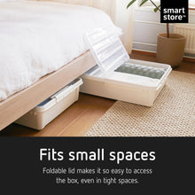 Load image into Gallery viewer, Smartstore Bedroller Underbed Storage Box with Transparent Foldable Lid, 60L