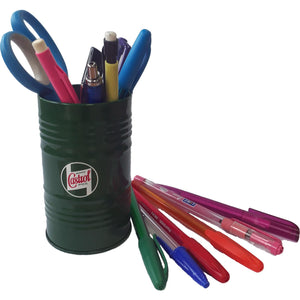 Castrol Classic Green Mini Oil Barrel with Removable Lid for Desk Tidy, 300ml