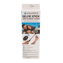 Load image into Gallery viewer, Aquarius Bluetooth Selfie Stick with Wireless Trigger, Lightweight, Black