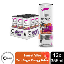 Load image into Gallery viewer, Celsius Sparkling Energy Drink Mango Passionfruit with Zero Sugar 355ml, 12 Pack