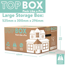 Load image into Gallery viewer, 10x Topbox Large 48 Litre Double Walled Moving and Storage Boxes