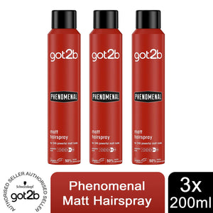 Schwarzkopf got2b Phenomenal Finishing Hairspray, 200ml Select from Dropdown