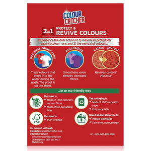 Dylon Colour Catcher 2in1 Protect & Revive Laundry Washes, 50 Sheets