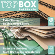 Load image into Gallery viewer, 10x Topbox Large 48 Litre Double Walled Moving and Storage Boxes