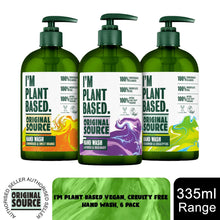 Load image into Gallery viewer, Original Source Vegan Hand Wash I&#39;m Plant Based with Natural Fragrance, 6x 335ml