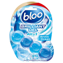 Load image into Gallery viewer, Bloo Toilet Rim Blocks Brilliant Gel All in 1 Cleaner Arctic Ocean Scent, 42g