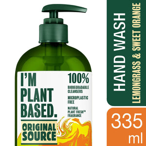 Original Source Vegan Hand Wash I'm Plant Based with Natural Fragrance, 6x 335ml