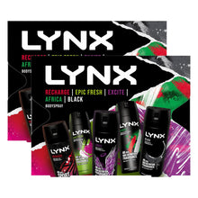 Load image into Gallery viewer, Lynx Body Sprays Multi Fragrance Edition 48H Fresh 5Pcs Gift Set for Him