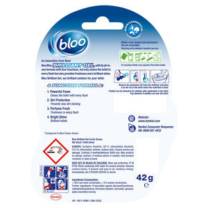 Bloo Toilet Rim Blocks Brilliant Gel All in 1 Cleaner Arctic Ocean Scent, 42g