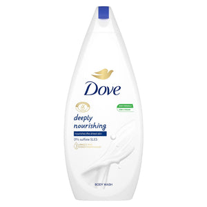 3pk of 720ml Dove Deeply Nourishing Skin Natural Moisturiser Body Wash