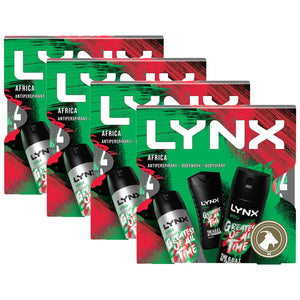 Lynx Africa Body Wash, Body Spray & Anti-Perspirant 3pcs Gift Set for Him