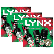 Load image into Gallery viewer, Lynx Africa Body Wash, Body Spray &amp; Anti-Perspirant 3pcs Gift Set for Him