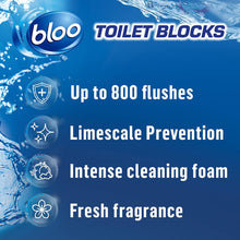 Load image into Gallery viewer, Bloo Toilet Rim Blocks Limescale Prevention with 2in1 Cleaning Foam, 2x50g