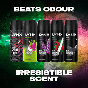 Lynx Body Sprays Multi Fragrance Edition 48H Fresh 5Pcs Gift Set for Him