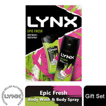 Load image into Gallery viewer, Lynx Epic Fresh Fresh Boost Body Wash and Body Spray 2pcs Gift Set for Him