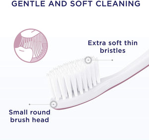 Zendium Sensitive Extra Soft Thin Bristles Toothbrush for Precise Cleaning