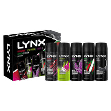 Load image into Gallery viewer, Lynx Body Sprays Multi Fragrance Edition 48H Fresh 5Pcs Gift Set for Him