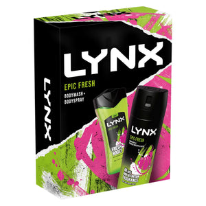 Lynx Epic Fresh Fresh Boost Body Wash and Body Spray 2pcs Gift Set for Him