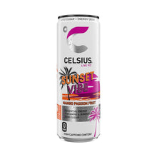 Load image into Gallery viewer, Celsius Sparkling Energy Drink Mango Passionfruit with Zero Sugar 355ml, 12 Pack