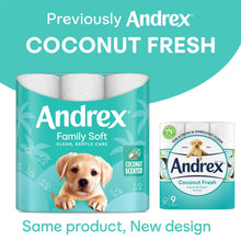 Load image into Gallery viewer, Andrex Toilet Rolls Coconut Fresh x45 2 Ply Toilet Tissue Paper