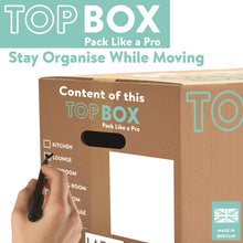 Load image into Gallery viewer, 10x Topbox Large 48 Litre Double Walled Moving and Storage Boxes