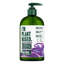 Load image into Gallery viewer, Original Source Vegan Hand Wash I&#39;m Plant Based with Natural Fragrance, 6x 335ml