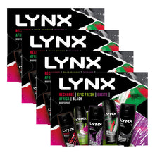 Load image into Gallery viewer, Lynx Body Sprays Multi Fragrance Edition 48H Fresh 5Pcs Gift Set for Him