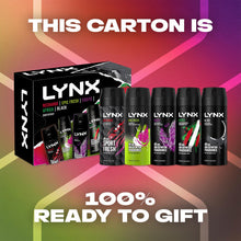 Load image into Gallery viewer, Lynx Body Sprays Multi Fragrance Edition 48H Fresh 5Pcs Gift Set for Him