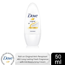 Load image into Gallery viewer, Dove Moisturising Cream Anti-Perspirant Roll-On, Original, 50ml