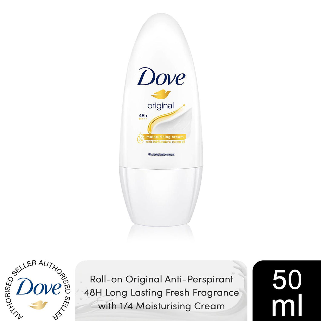 Dove Moisturising Cream Anti-Perspirant Roll-On, Original, 50ml