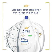 Load image into Gallery viewer, 3pk of 720ml Dove Deeply Nourishing Skin Natural Moisturiser Body Wash